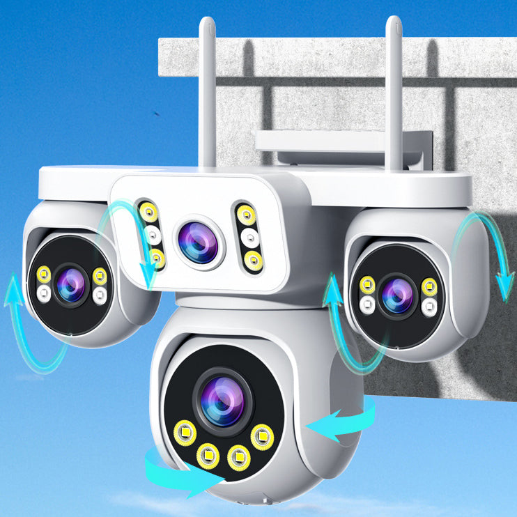 4-Lens Outdoor Security Camera