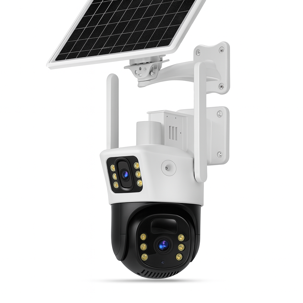 4G Dual-Lens Solar Outdoor Security Camera (Remote Monitoring)