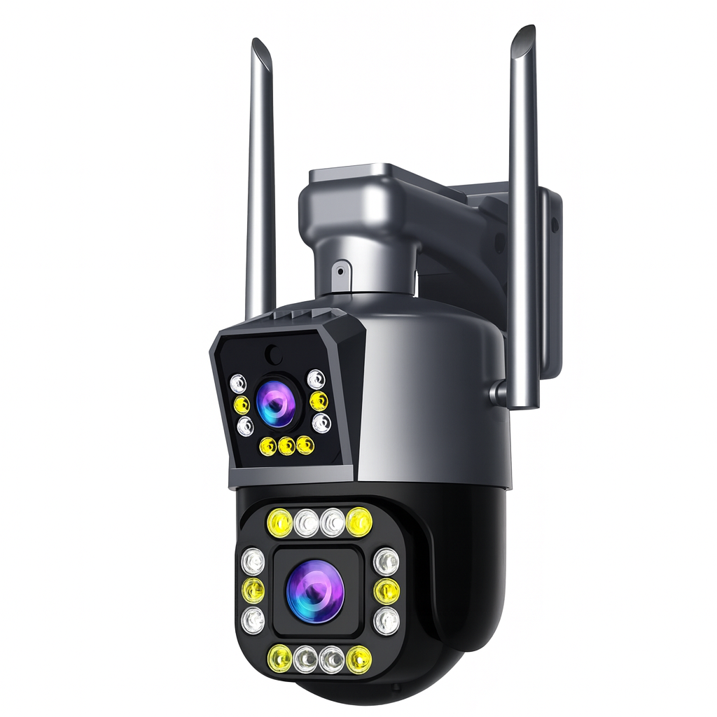 Wireless HD Dual-Lens Outdoor Camera