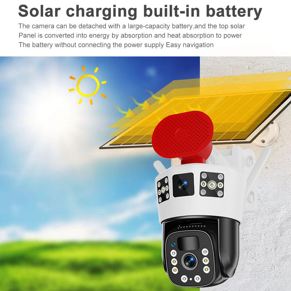 3-View Solar Outdoor Camera