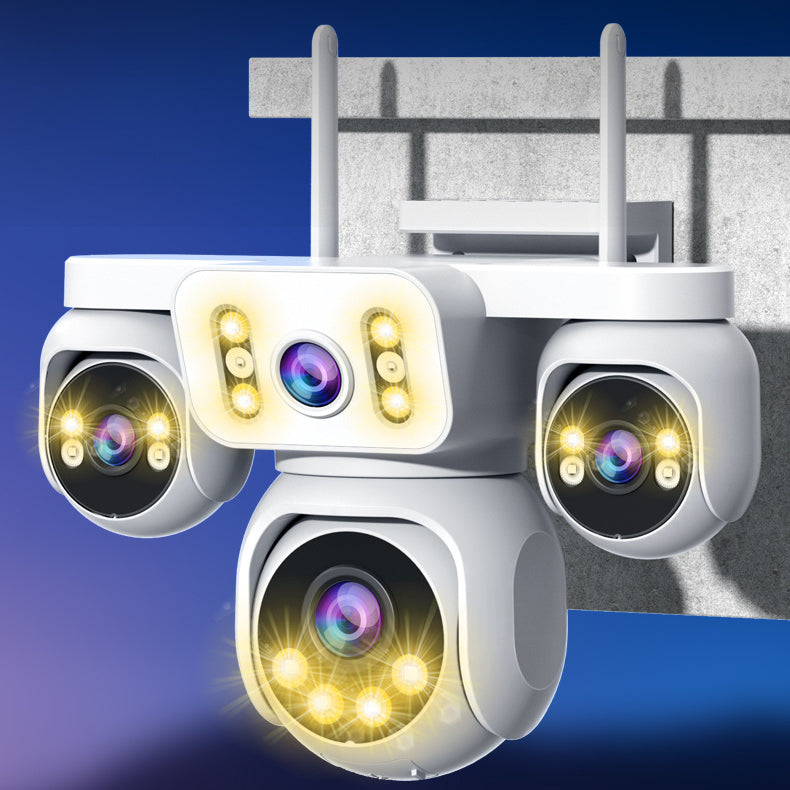 4-Lens Outdoor Security Camera