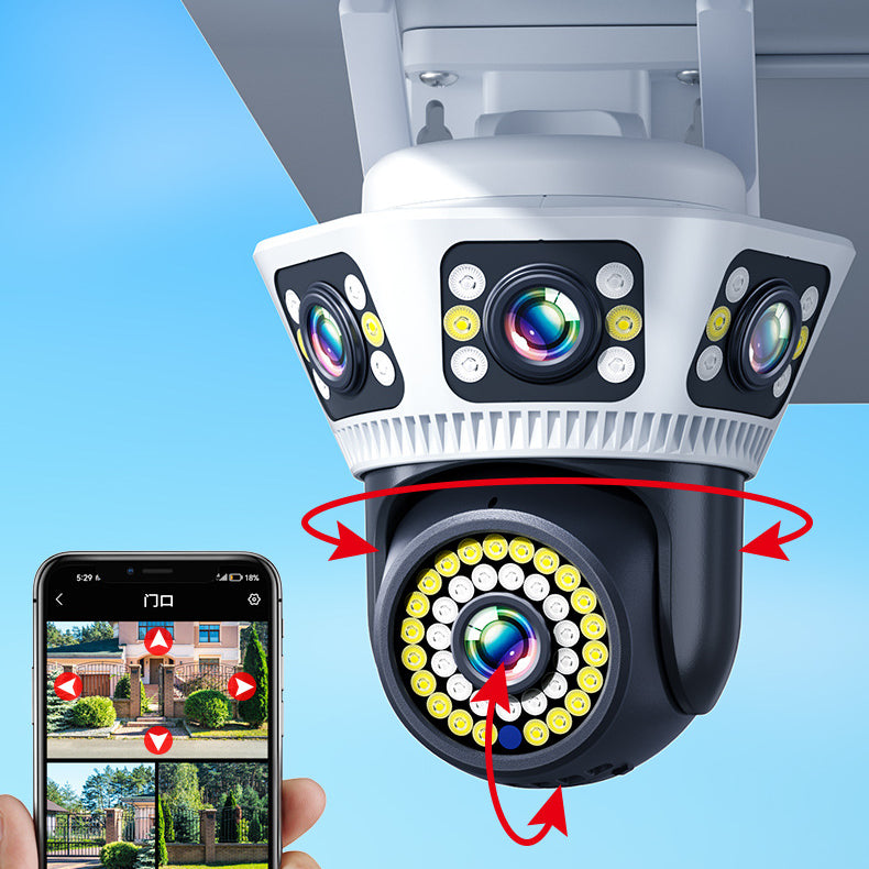 360° WiFi Outdoor 3-View Camera