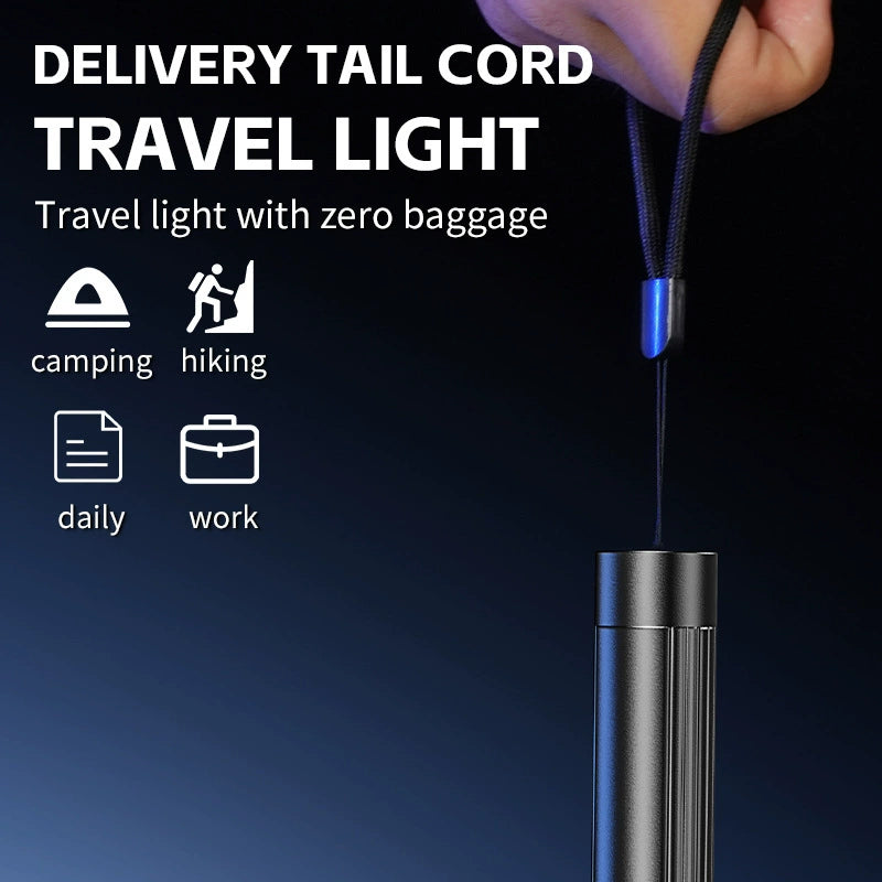 Rechargeable Laser Flashlight - Super Bright, Zoomable, Long Lasting