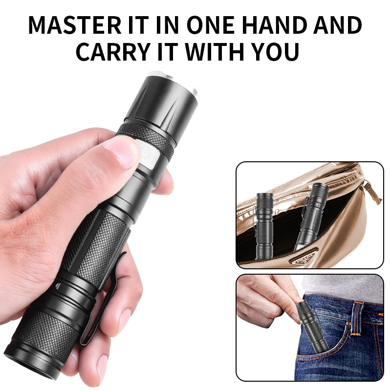 White Laser Pocket Flashlight