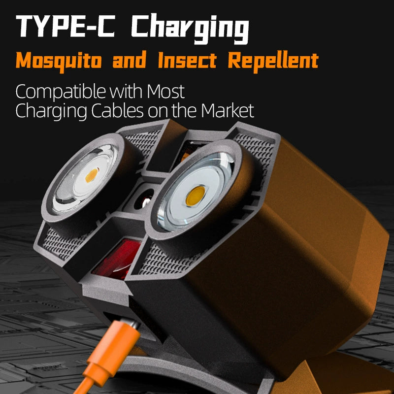 T039 LED Headlamp with Motion Sensor – Hands-Free Outdoor Light