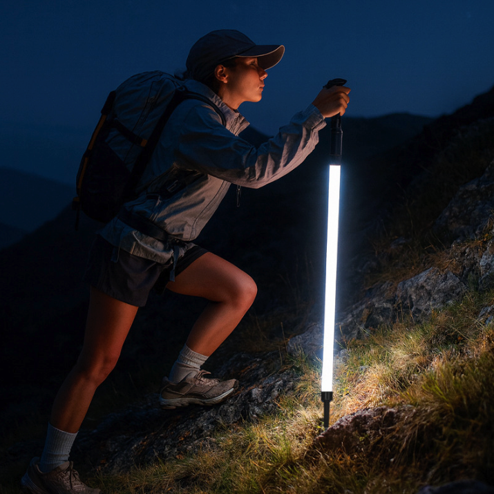 LED hiking poles