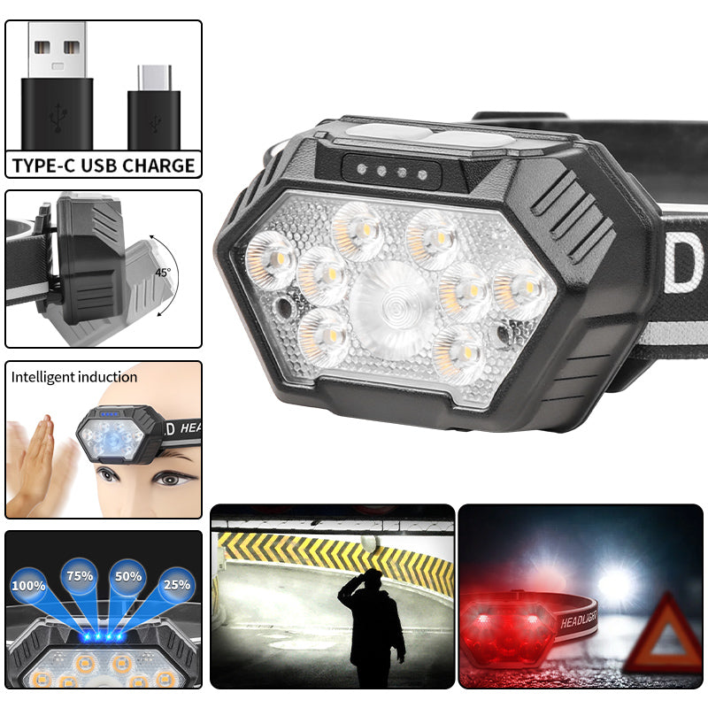 Reflective band Lightweight Outdoor Headlamp