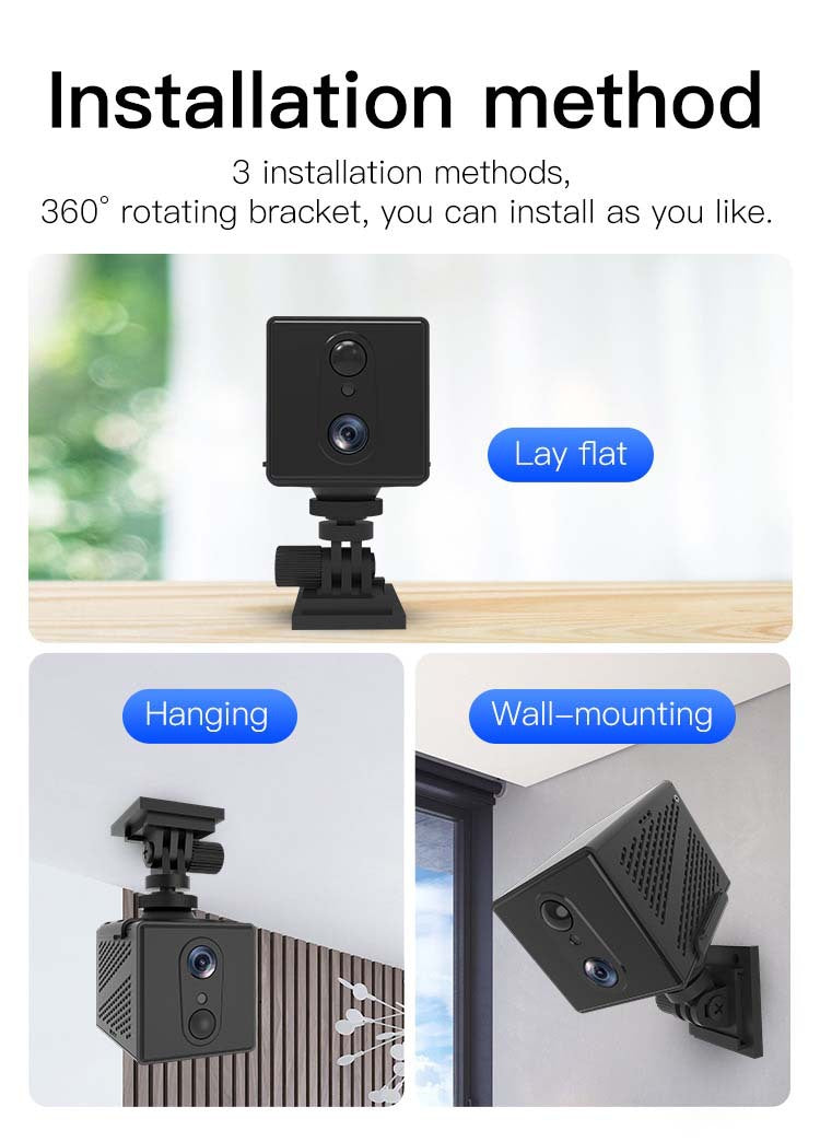 3MP Indoor 4G Battery Camera with Remote Mobile Monitoring