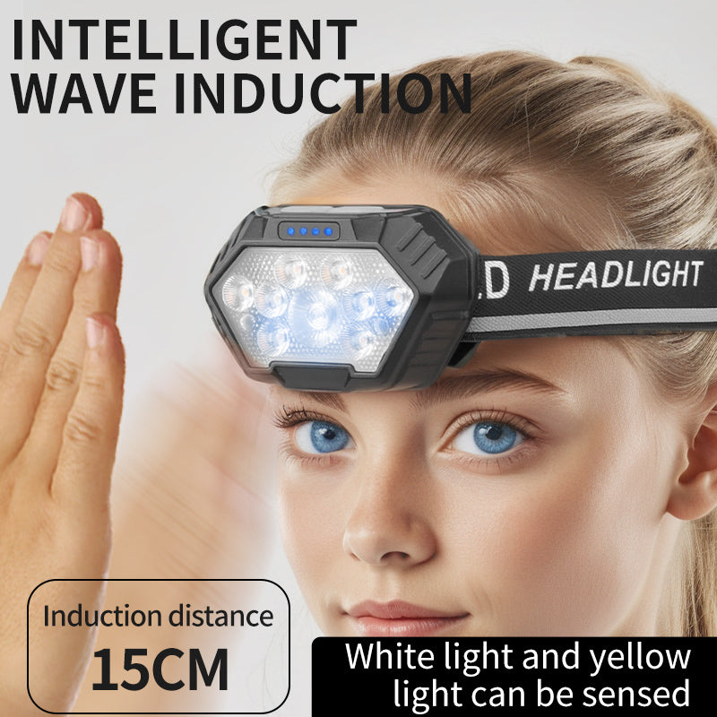 Reflective band Lightweight Outdoor Headlamp