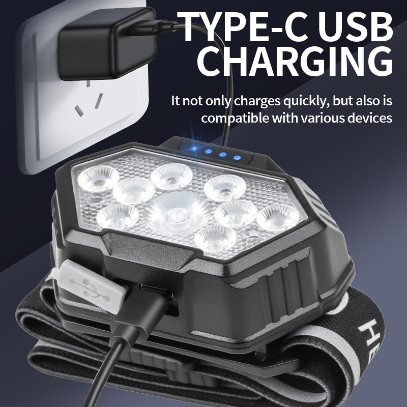 Reflective band Lightweight Outdoor Headlamp