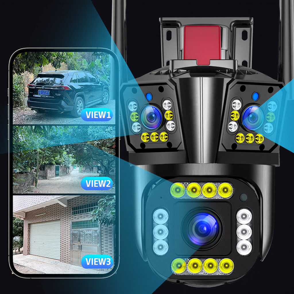 3-View WiFi Security Camera