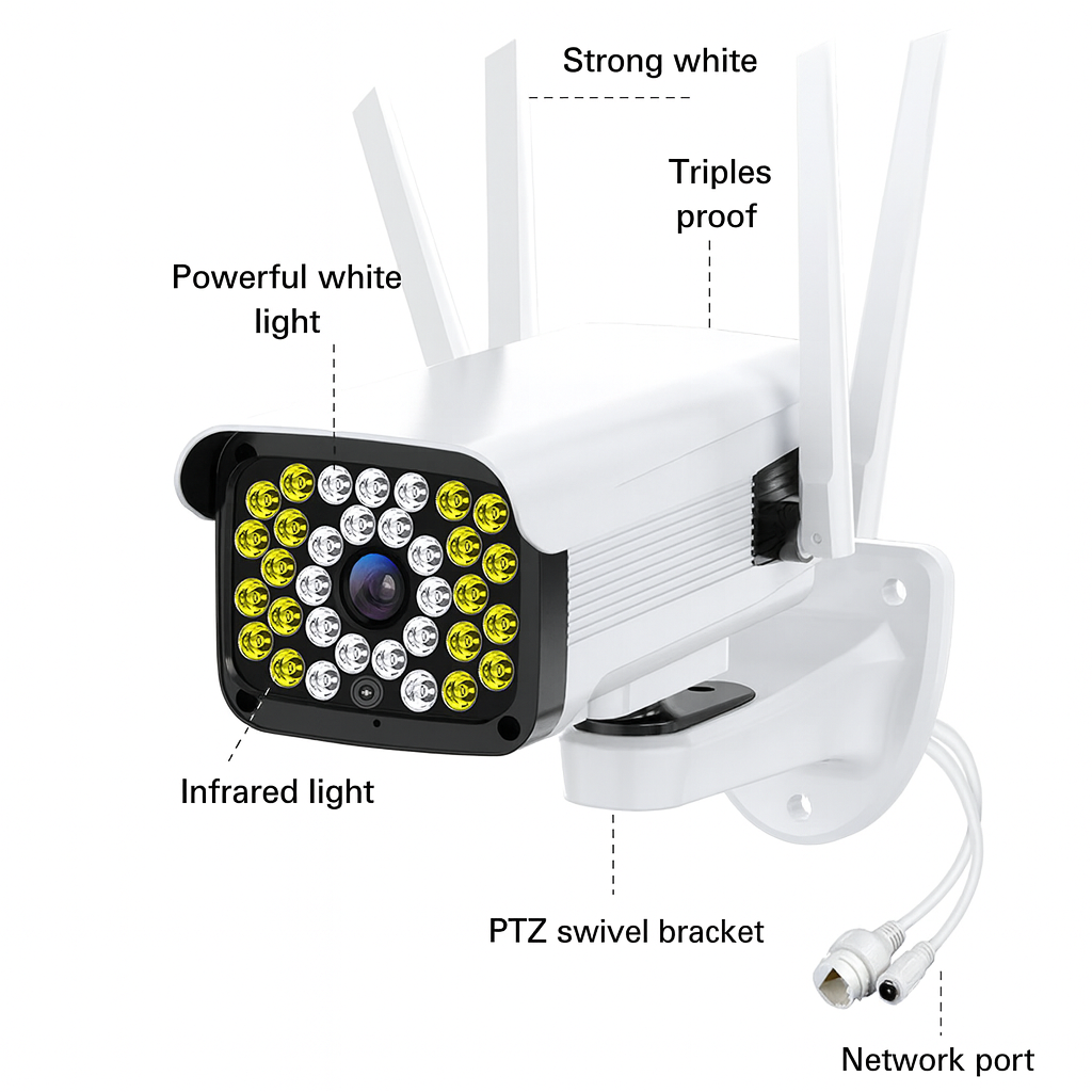 Wireless Outdoor PTZ Security Camera